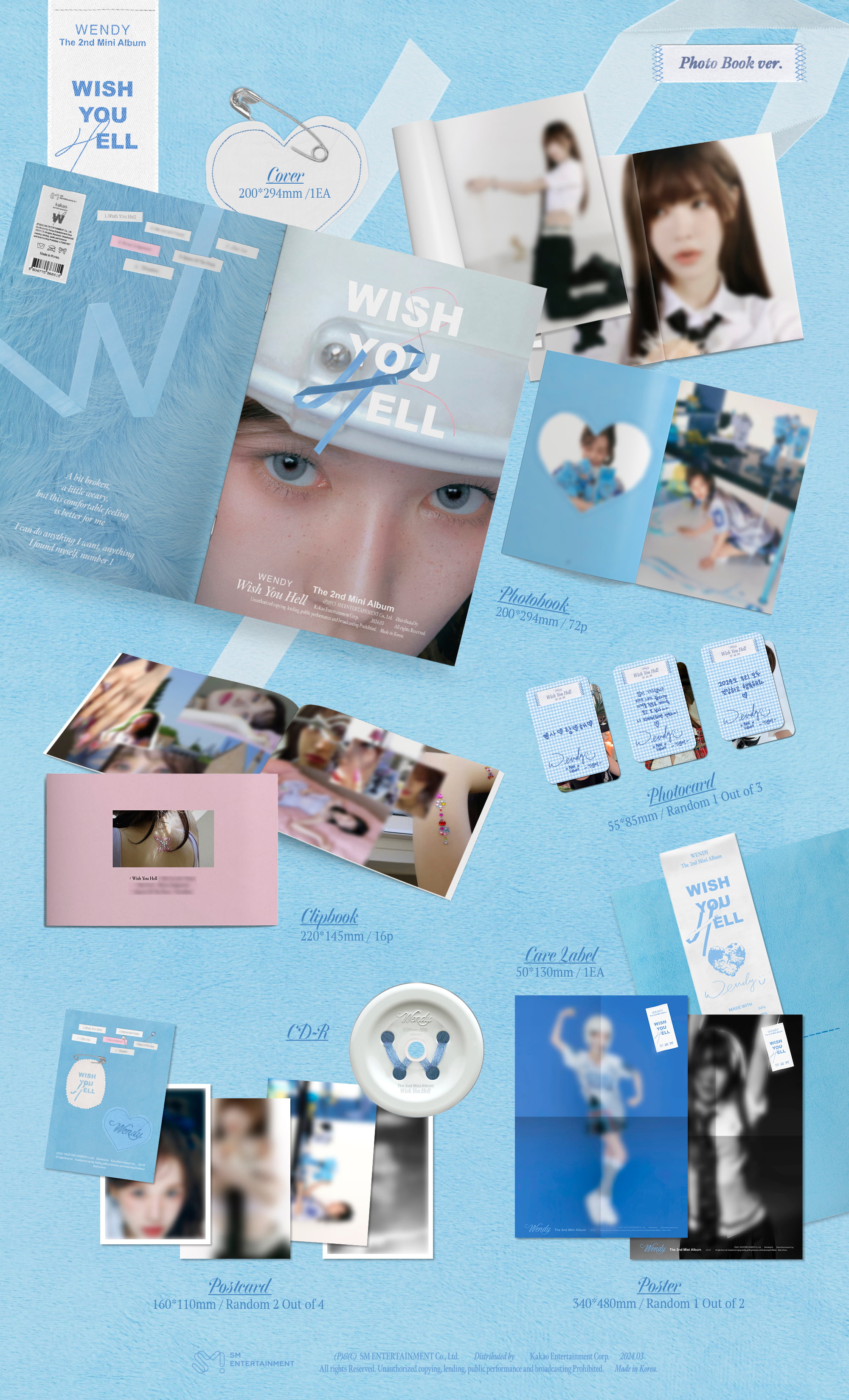 Wendy 2nd Mini Album [Wish You Hell] (Photo Book Ver.) | Makestar